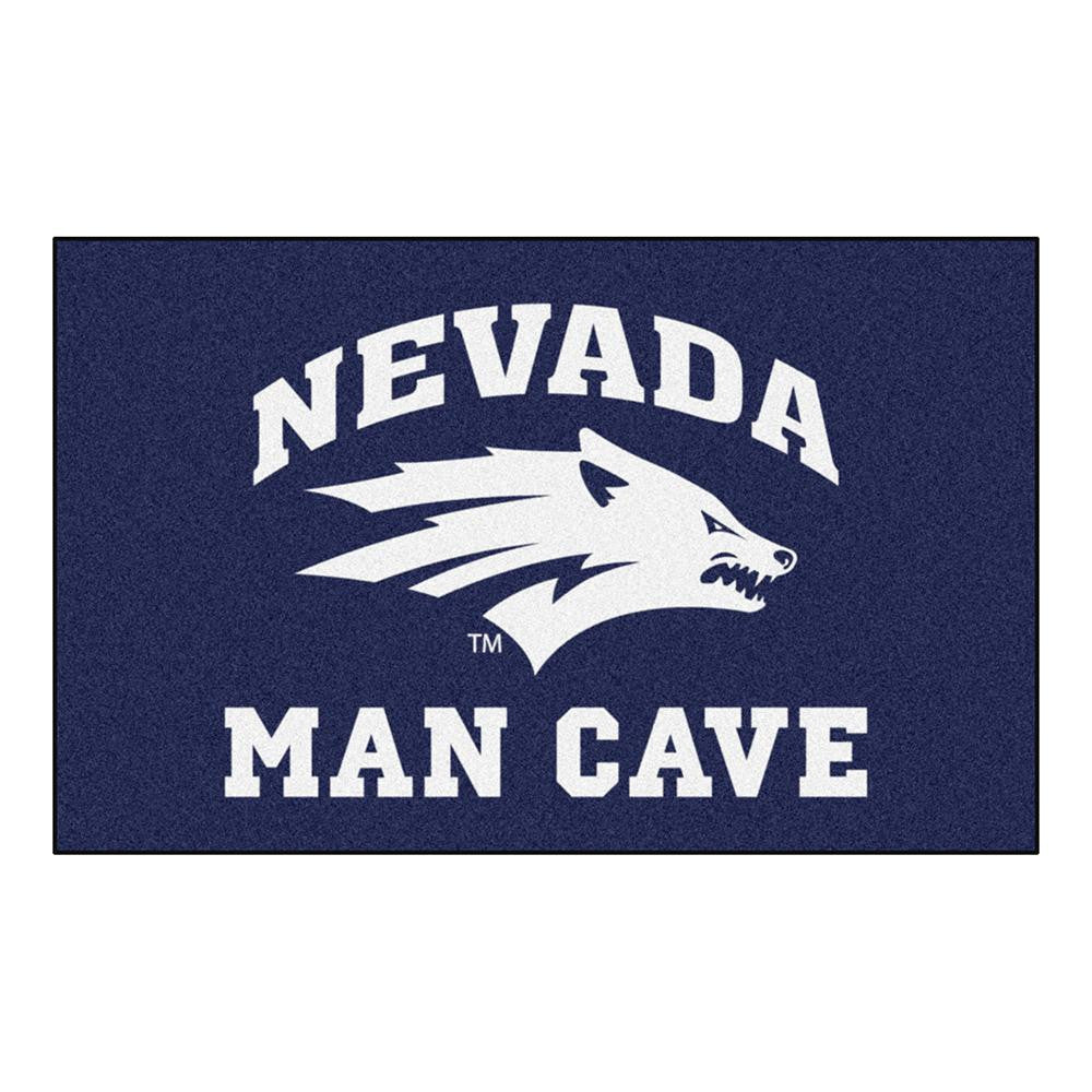 Nevada Wolf Pack Ncaa Man Cave "ulti-mat" Floor Mat (60in X 96in)