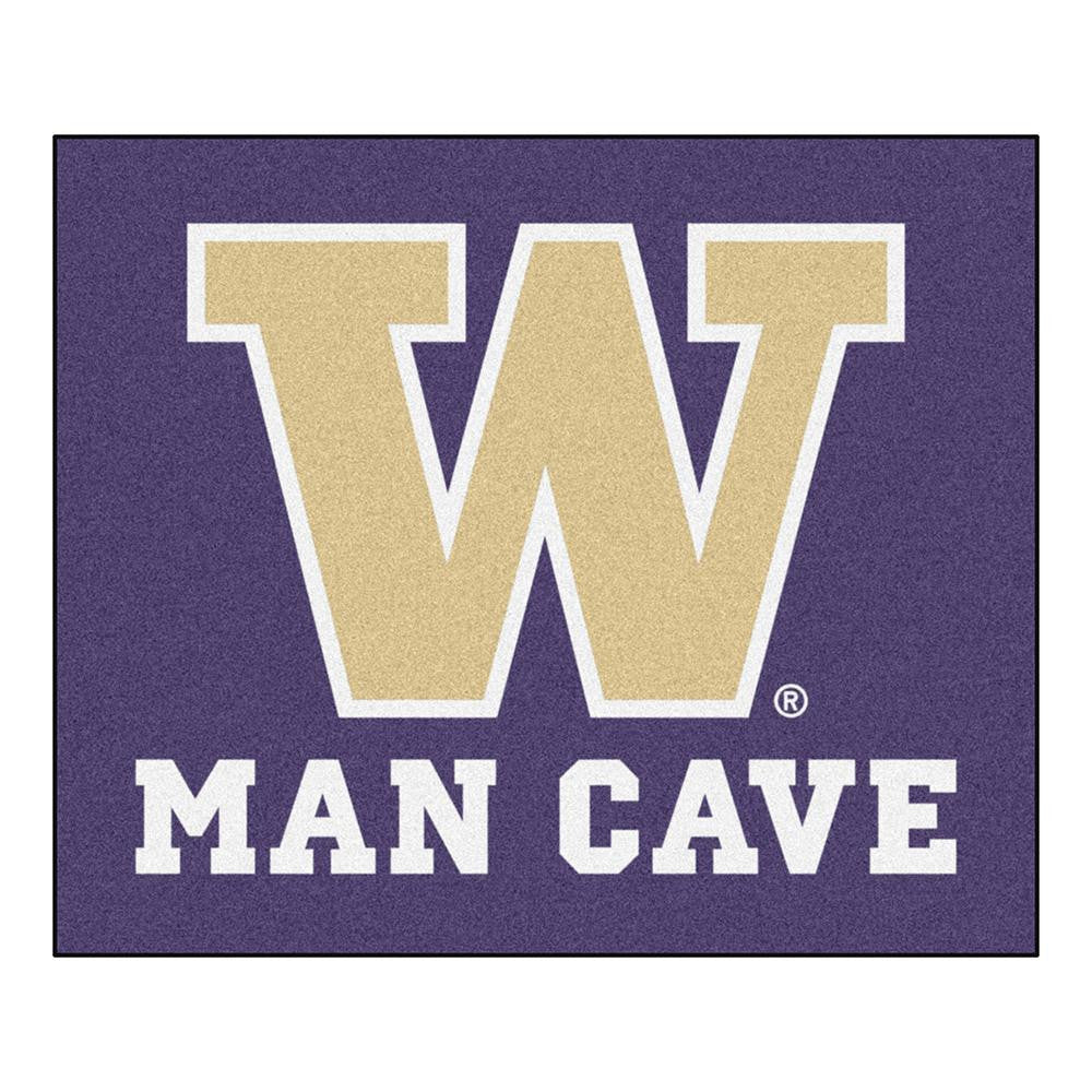 Washington Huskies Ncaa Man Cave "tailgater" Floor Mat (60in X 72in)