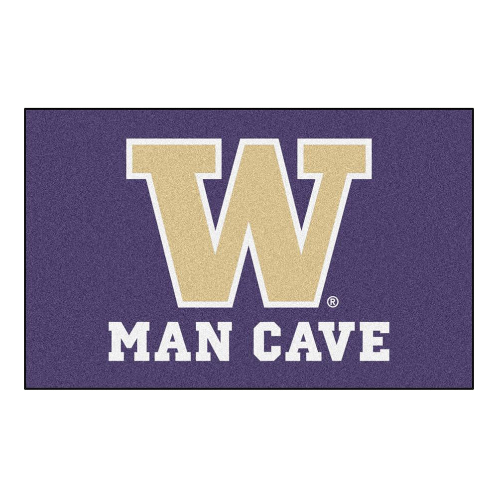 Washington Huskies Ncaa Man Cave "ulti-mat" Floor Mat (60in X 96in)