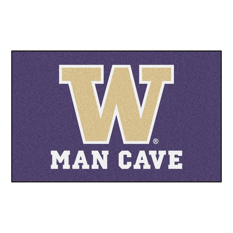 Washington Huskies Ncaa Man Cave "ulti-mat" Floor Mat (60in X 96in)