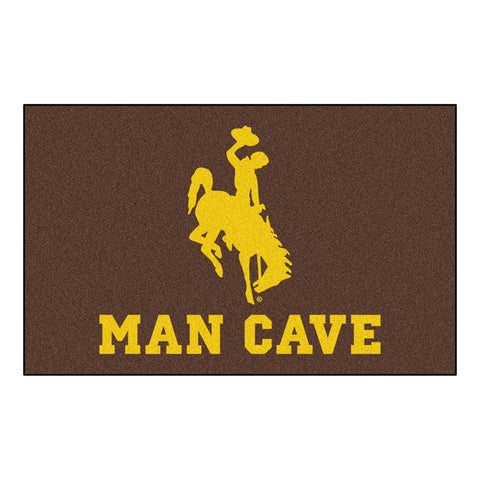 Wyoming Cowboys Ncaa Man Cave "ulti-mat" Floor Mat (60in X 96in)
