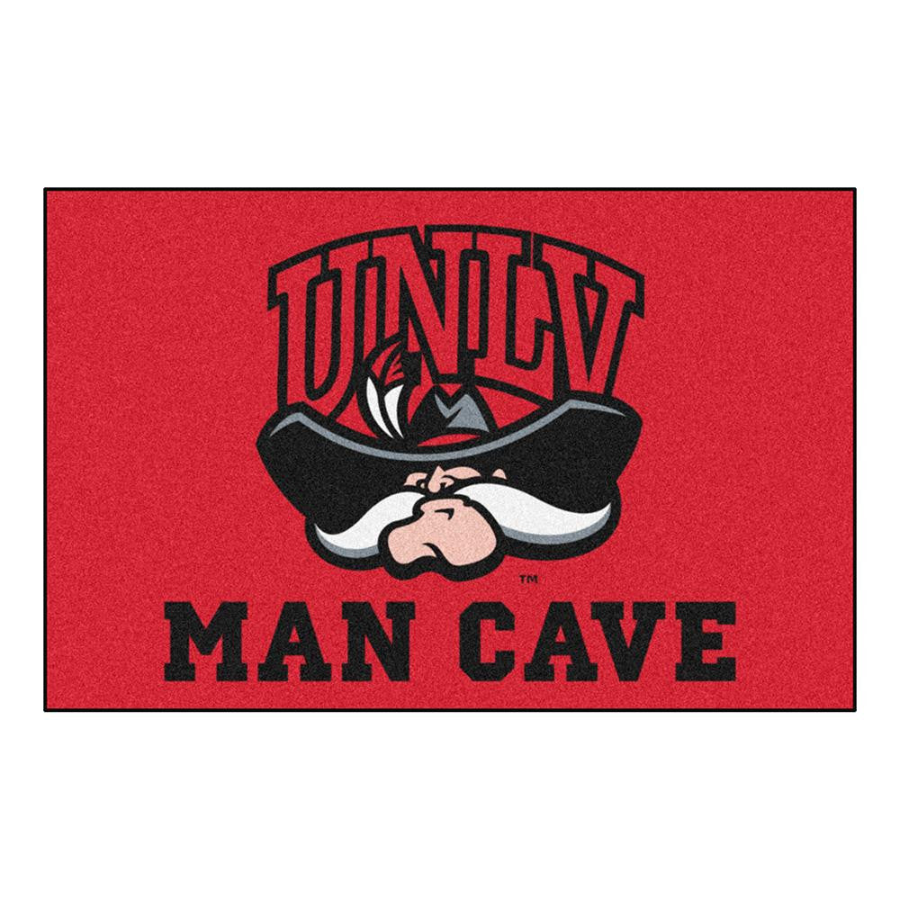 Unlv Runnin Rebels Ncaa Man Cave "starter" Floor Mat (20in X 30in)