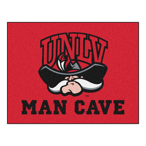 Unlv Runnin Rebels Ncaa Man Cave "all-star" Floor Mat (34in X 45in)