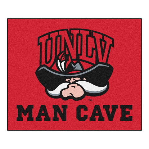 Unlv Runnin Rebels Ncaa Man Cave "tailgater" Floor Mat (60in X 72in)