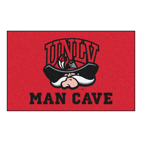 Unlv Runnin Rebels Ncaa Man Cave "ulti-mat" Floor Mat (60in X 96in)