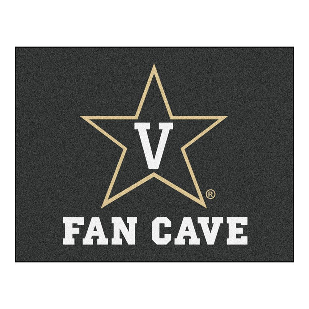 Vanderbilt Commodores Ncaa Man Cave "all-star" Floor Mat (34in X 45in)