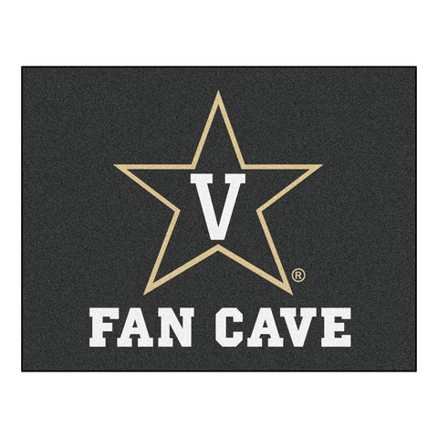 Vanderbilt Commodores Ncaa Man Cave "all-star" Floor Mat (34in X 45in)