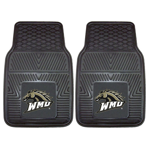 Western Michigan Broncos Ncaa Heavy Duty 2-piece Vinyl Car Mats (18"x27")