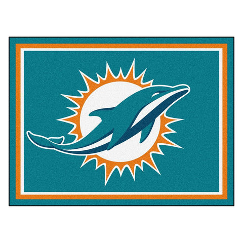 Miami Dolphins NFL 8ft x10ft Area Rug