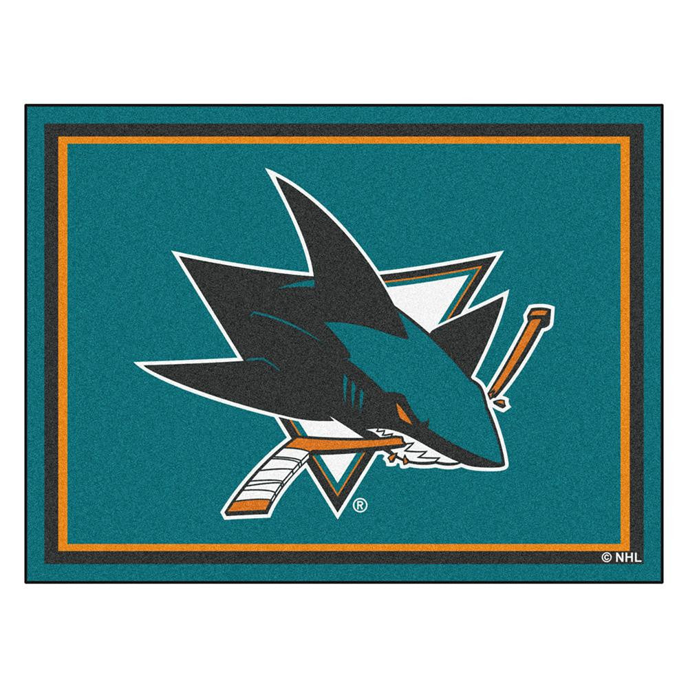 San Jose Sharks NHL 8ft x10ft Area Rug