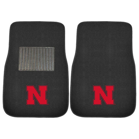 Nebraska Cornhuskers Ncaa 2-pc Embroidered Car Mat Set