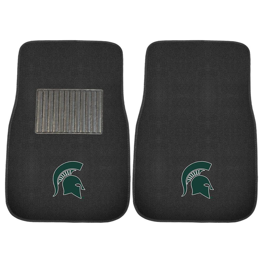 Michigan State Spartans Ncaa 2-pc Embroidered Car Mat Set