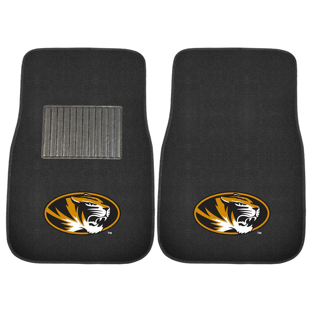 Missouri Tigers Ncaa 2-pc Embroidered Car Mat Set