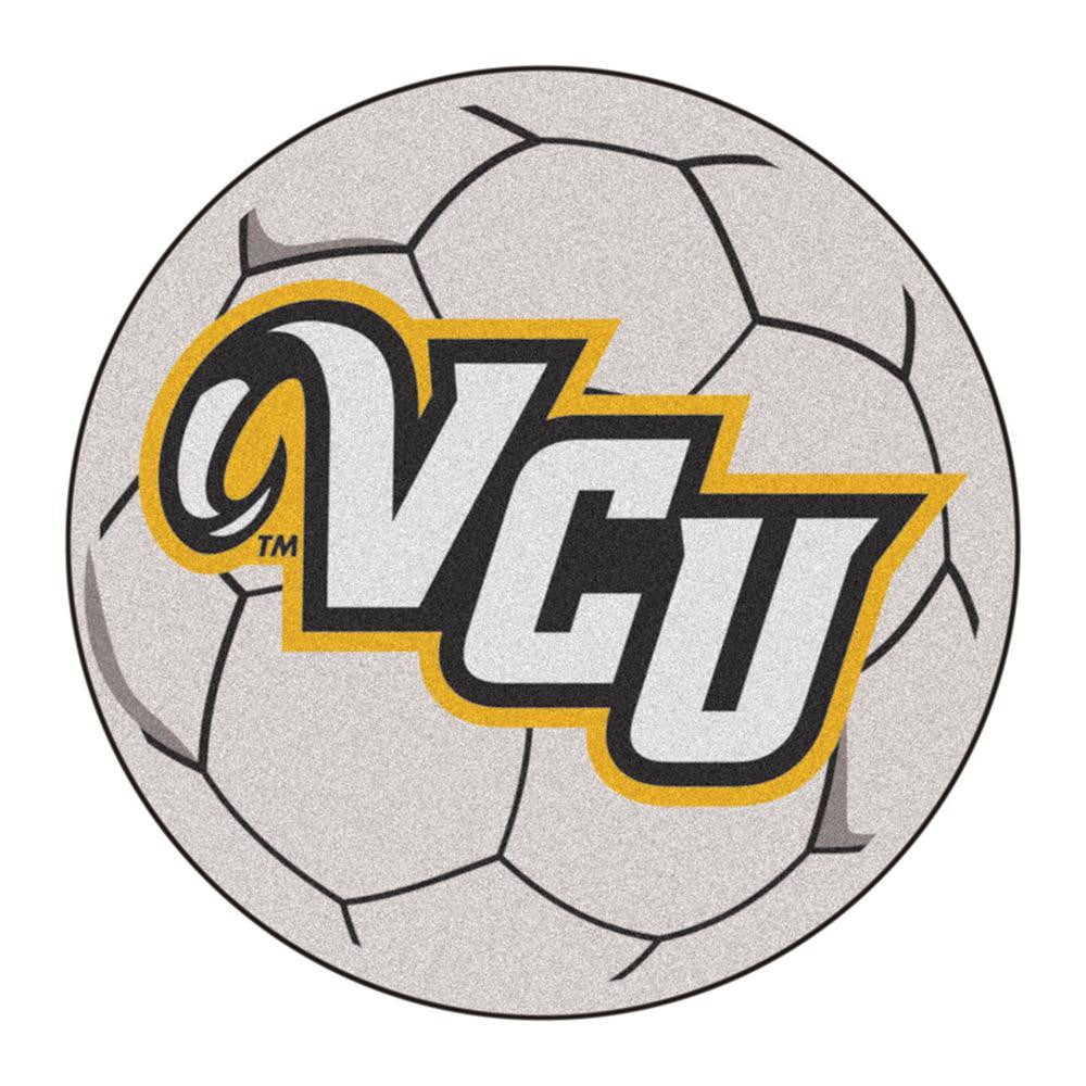 Virginia Commonwealth Rams Ncaa "soccer Ball" Round Floor Mat (29")