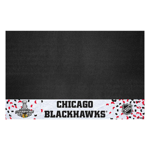 Chicago Blackhawks 2015 NHL Stanley Cup Champions Vinyl Grill Mat