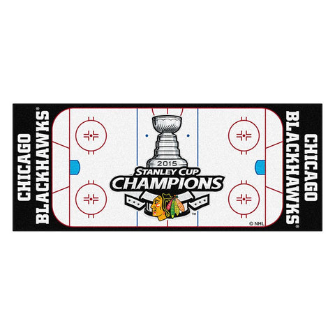 Chicago Blackhawks 2015 NHL Stanley Cup Champions Floor Runner (29.5x72)