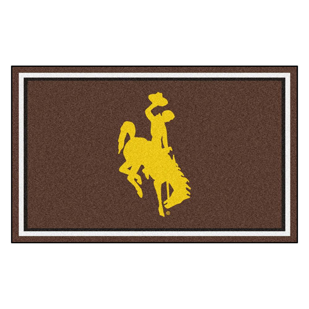 Wyoming Cowboys Ncaa 4x6 Rug (46"x72")