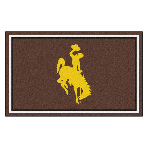 Wyoming Cowboys Ncaa 4x6 Rug (46"x72")