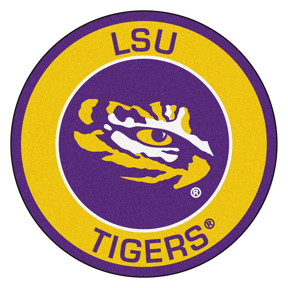 Lsu Tigers Ncaa Rounded Floor Mat (29in)