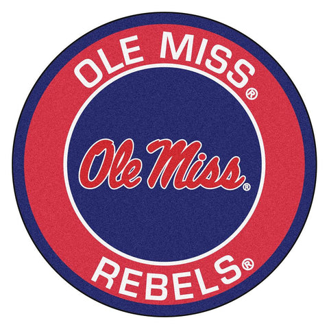 Mississippi Rebels Ncaa Rounded Floor Mat (29in)