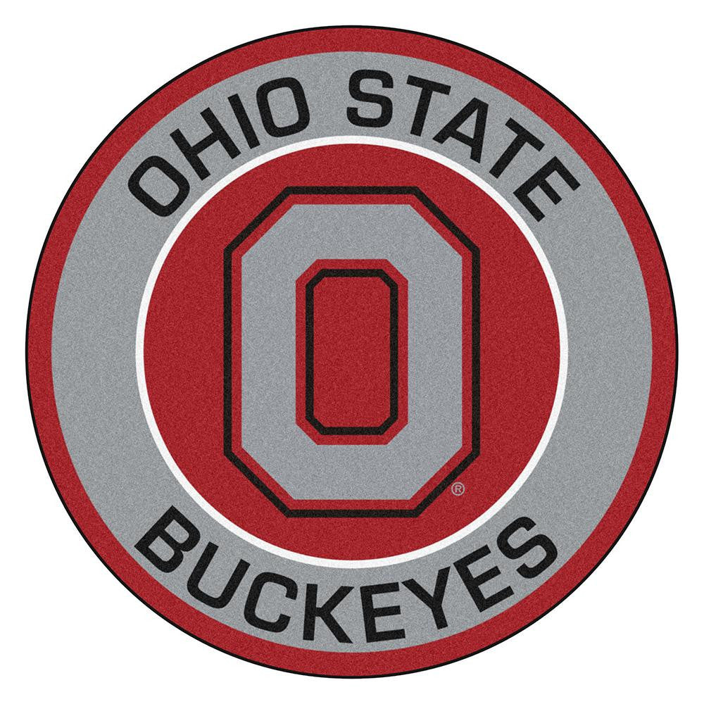 Ohio State Buckeyes Ncaa Rounded Floor Mat (29in)