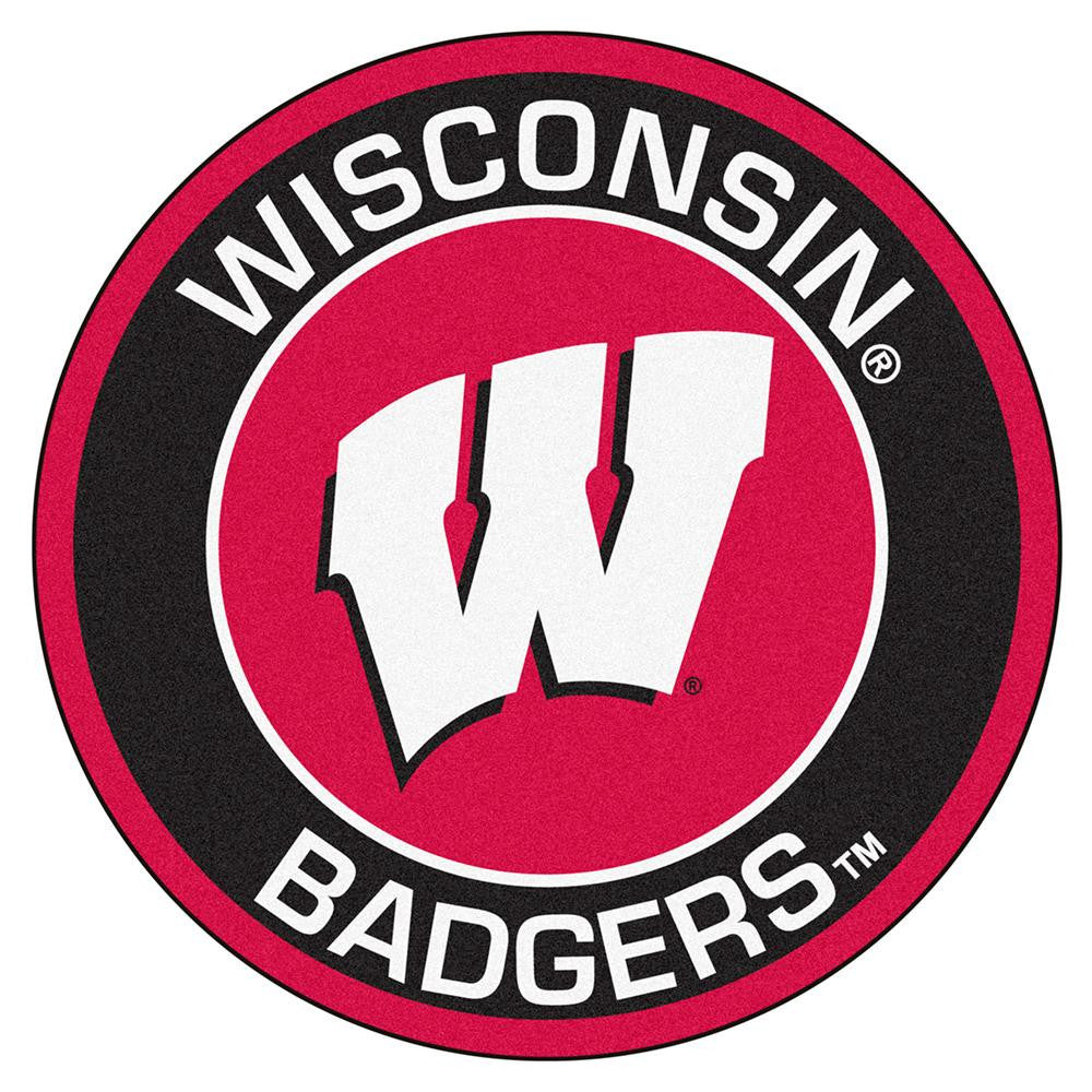 Wisconsin Badgers Ncaa Rounded Floor Mat (29in)