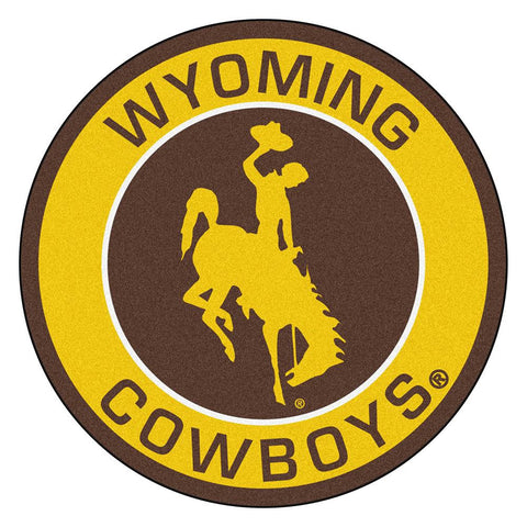 Wyoming Cowboys Ncaa Rounded Floor Mat (29in)