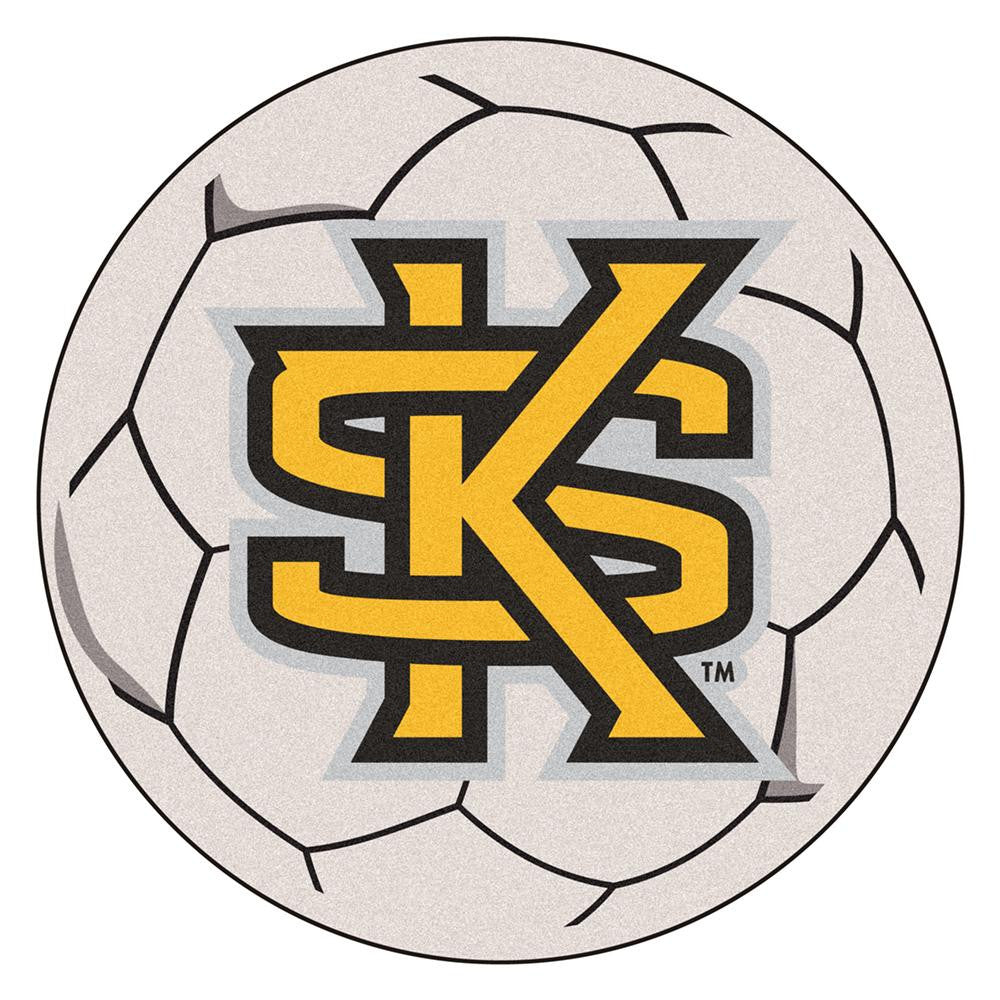 Kennesaw State Owls Ncaa Soccer Ball Round Floor Mat (29")