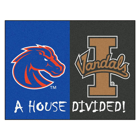 Boise State - Idaho Ncaa House Divided Nfl "all-star" Floor Mat (34"x45")