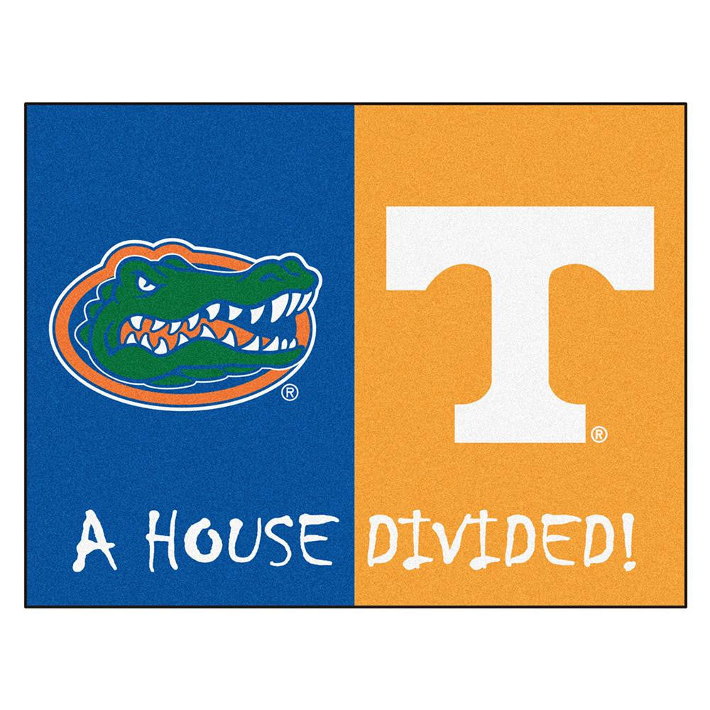 Florida - Tennessee Ncaa House Divided Nfl "all-star" Floor Mat (34"x45")