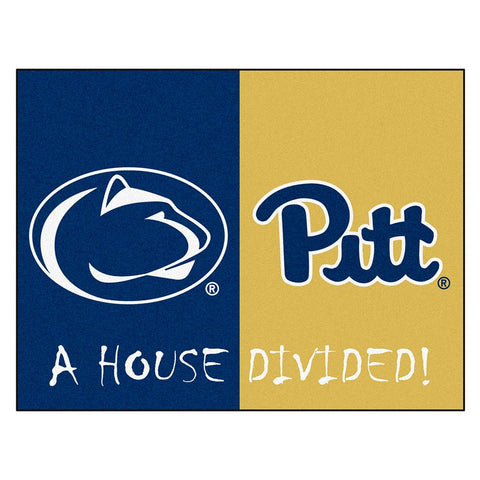 Penn State - Pittsburgh Ncaa House Divided Nfl "all-star" Floor Mat (34"x45")