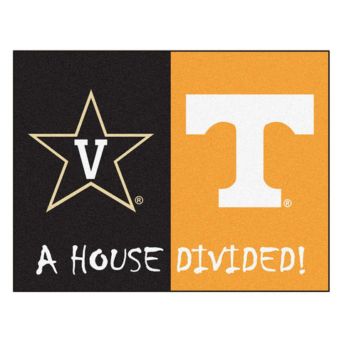 Vanderbilt - Tenneessee Ncaa House Divided Nfl "all-star" Floor Mat (34"x45")