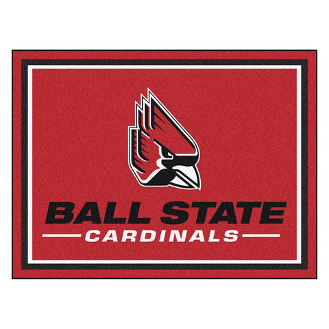 Ball State Cardinals Ncaa 8ft X10ft Area Rug