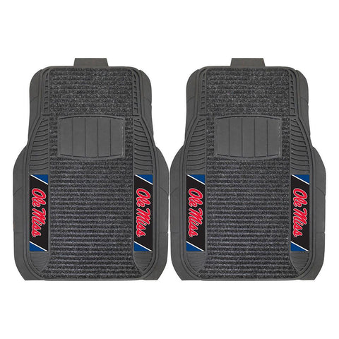 Mississippi Rebels Ncaa Deluxe 2-piece Vinyl Car Mats (20"x27")