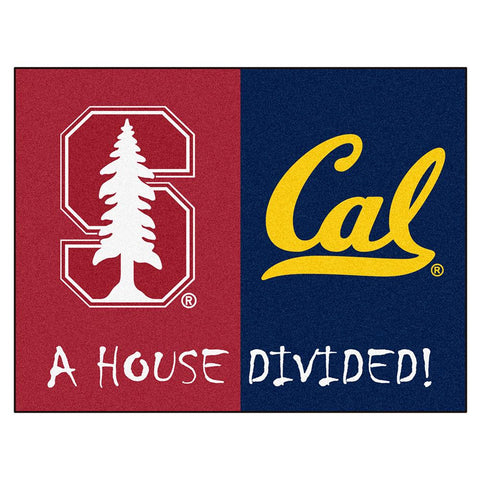 House Divided: Stanford - Uc-berkeley Ncaa House Divided Nfl "all-star" Floor Mat (34"x45")