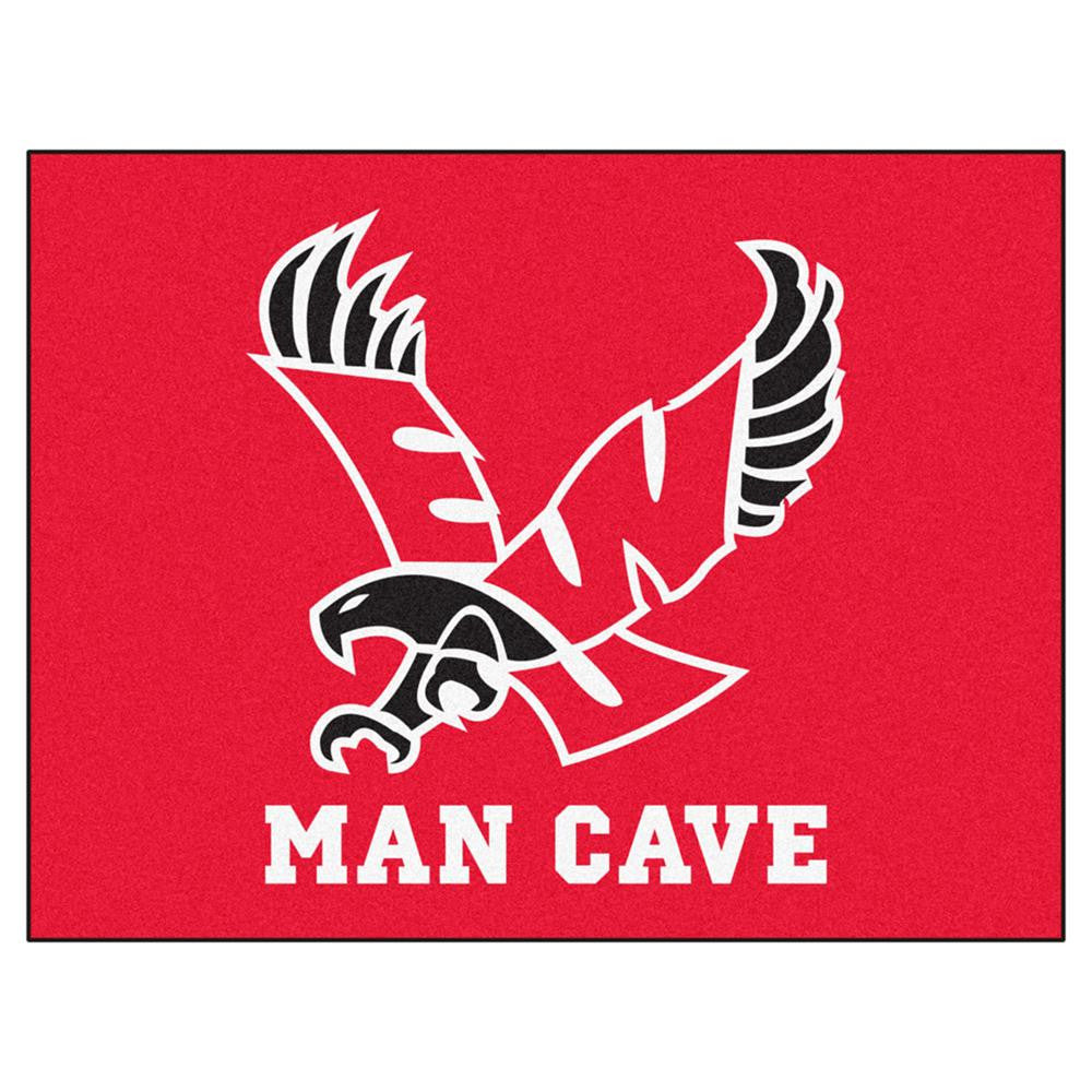 Eastern Washington Eagles Ncaa Man Cave "all-star" Floor Mat (34in X 45in)