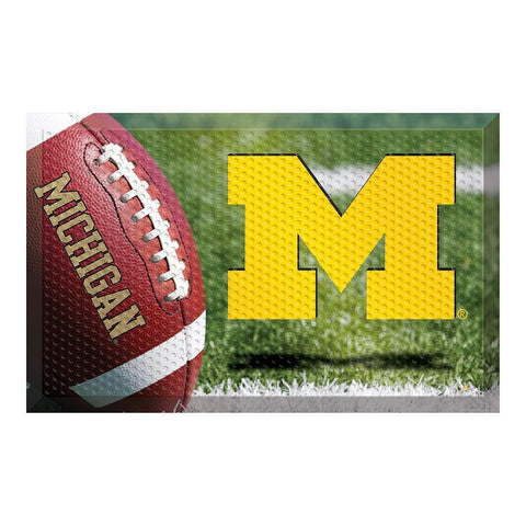 Michigan Wolverines Ncaa Scraper "doormat" (19"x30")