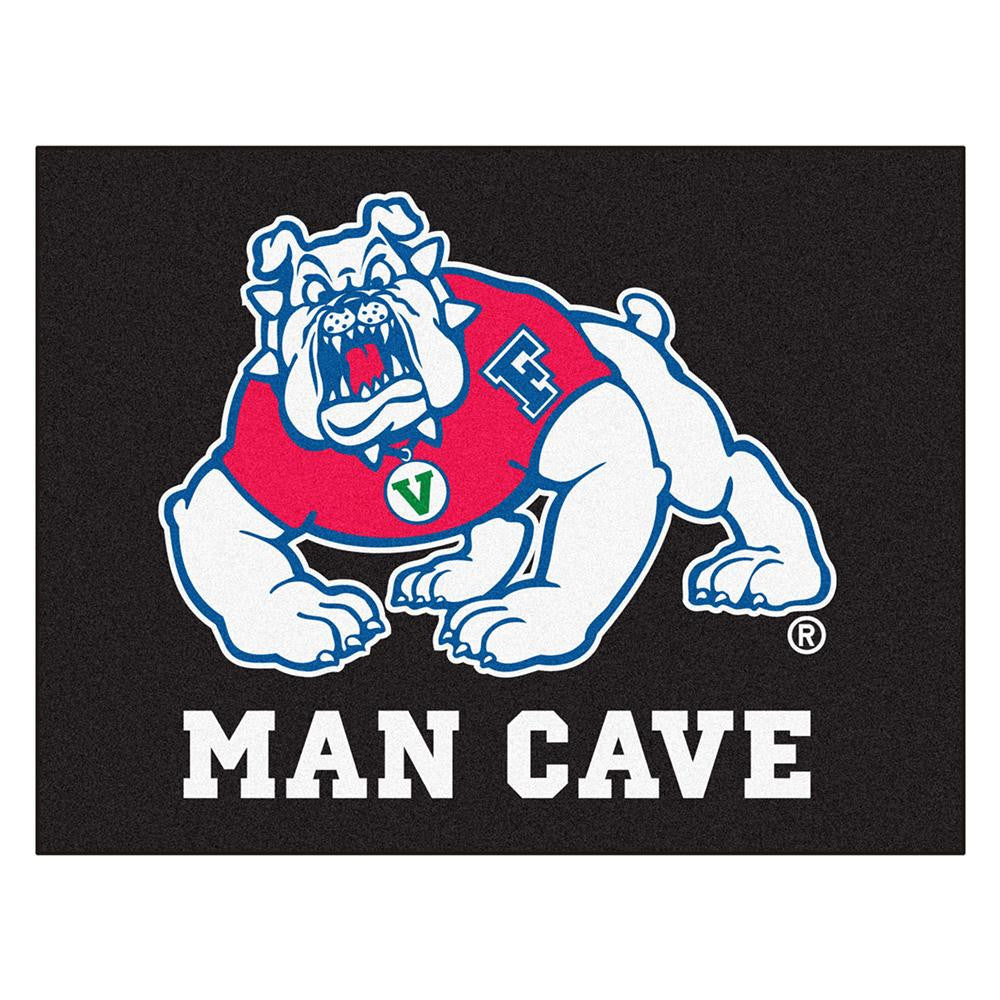 Fresno State Bulldogs Ncaa Man Cave "all-star" Floor Mat (34in X 45in)