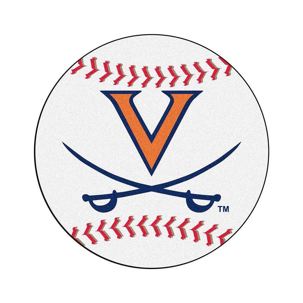 Virginia Cavaliers Ncaa "baseball" Round Floor Mat (29")