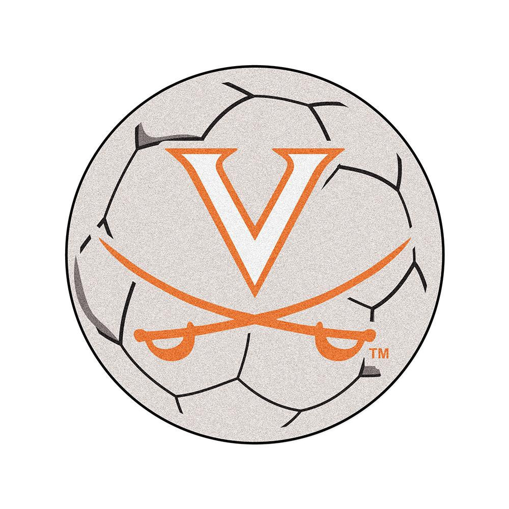 Virginia Cavaliers Ncaa "soccer Ball" Round Floor Mat (29")