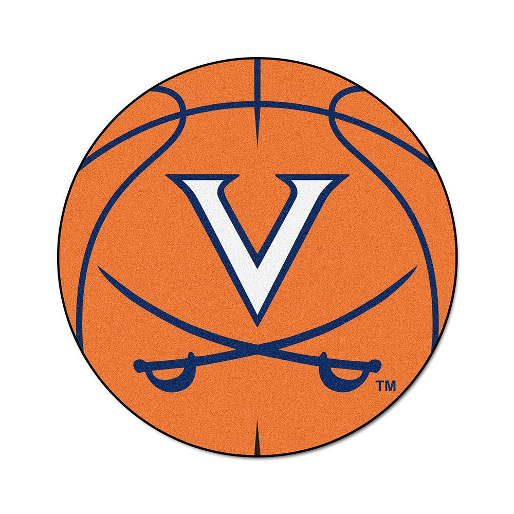 Virginia Cavaliers Ncaa "basketball" Round Floor Mat (29")