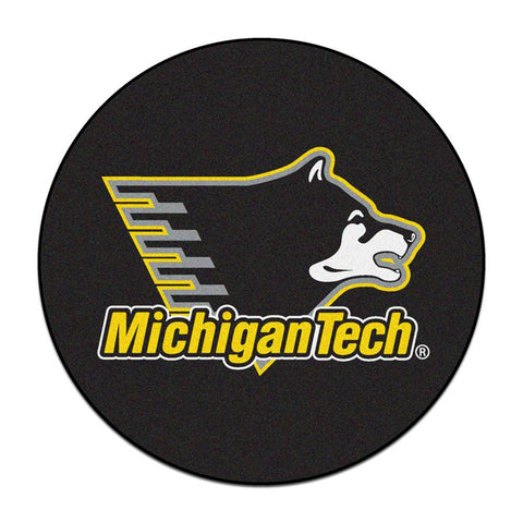 Michigan Tech Huskies Ncaa Puck Mat (29" Diameter)