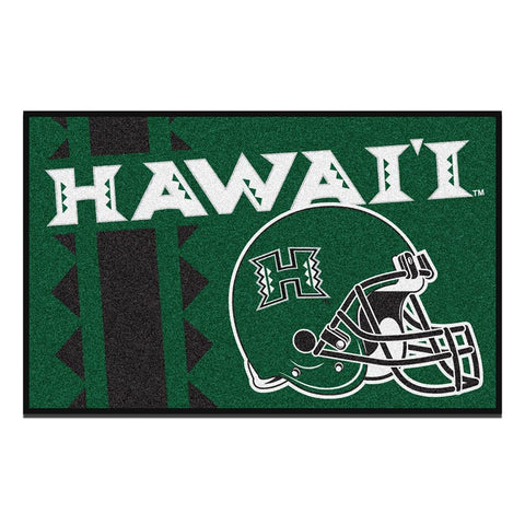 Hawaii Rainbow Warriors Ncaa Starter Floor Mat (20"x30")