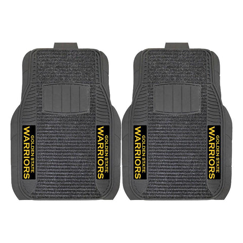 Golden State Warriors NBA Deluxe 2-Piece Vinyl Car Mats