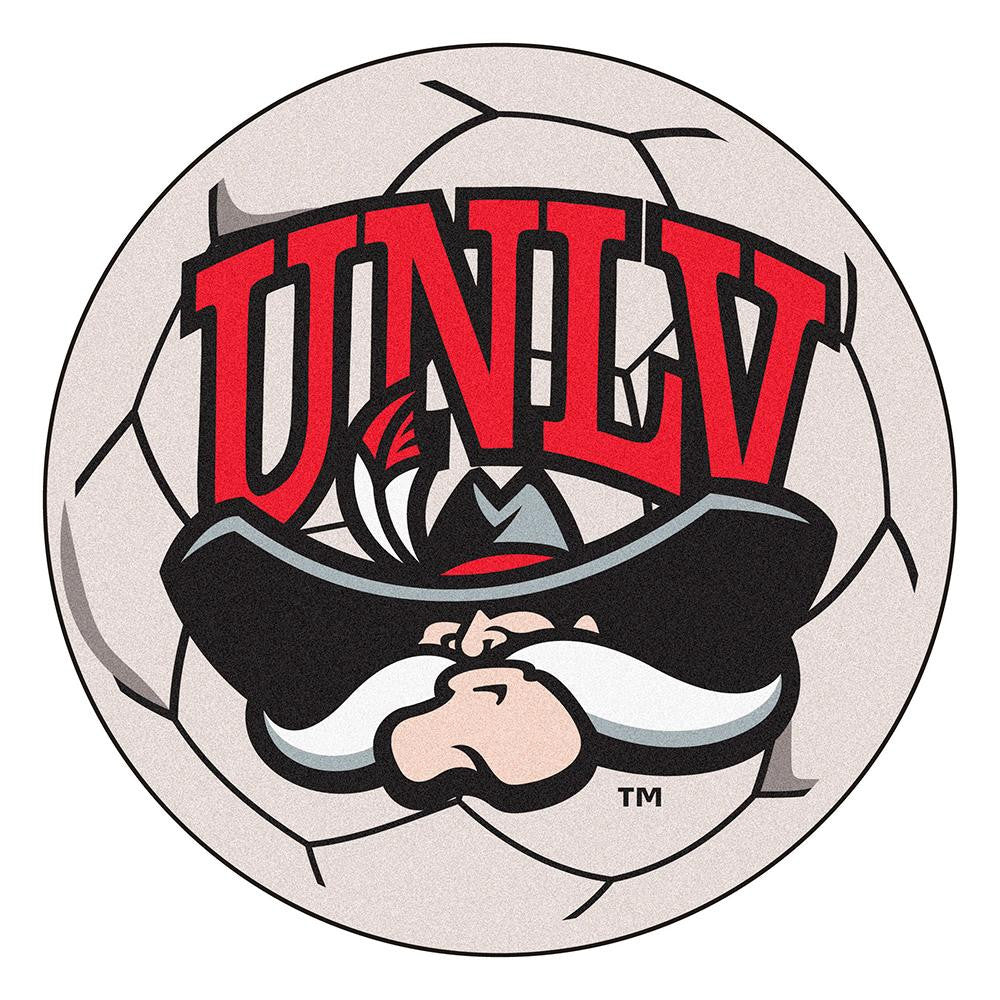 Nevada Las Vegas Runnin Rebels Ncaa "soccer Ball" Round Floor Mat (29")