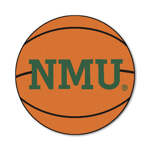 Northern Michigan Wildcats Ncaa "basketball" Round Floor Mat (29")