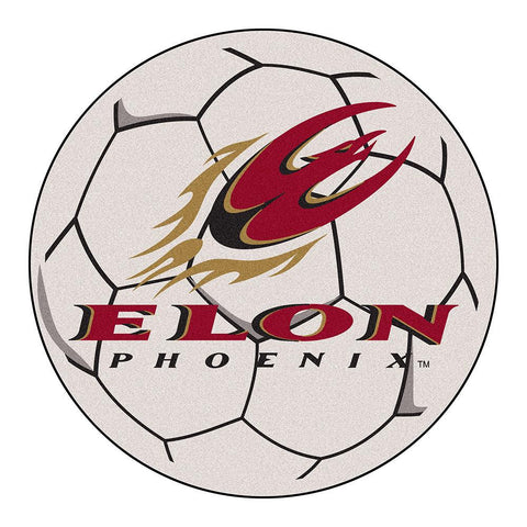 Elon Phoenix Ncaa Soccer Ball Round Floor Mat (29")