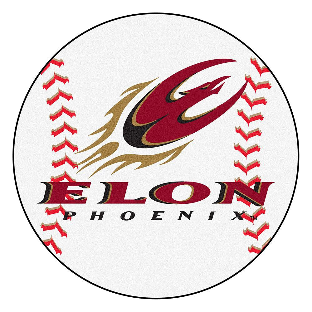 Elon Phoenix Ncaa "baseball" Round Floor Mat (29")