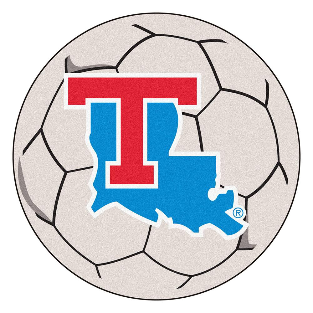 Louisiana Tech Bulldogs Ncaa "soccer Ball" Round Floor Mat (29")