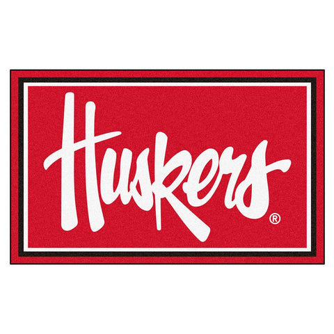 Nebraska Cornhuskers Ncaa 4x6 Rug (46"x72")
